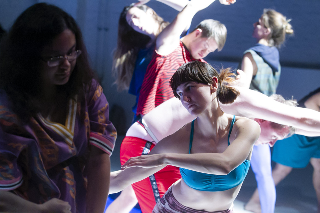 Scene photo of a performance: A couple of people on a stage dancing